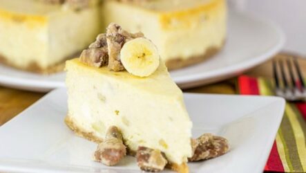 Банановый чизкейк с творогом: 8 рецептов