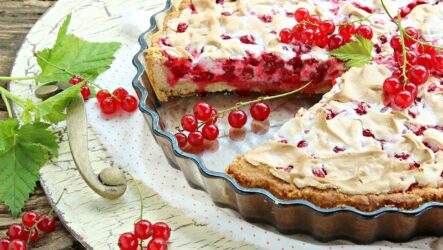 Пирог с красной смородиной: 9 рецептов