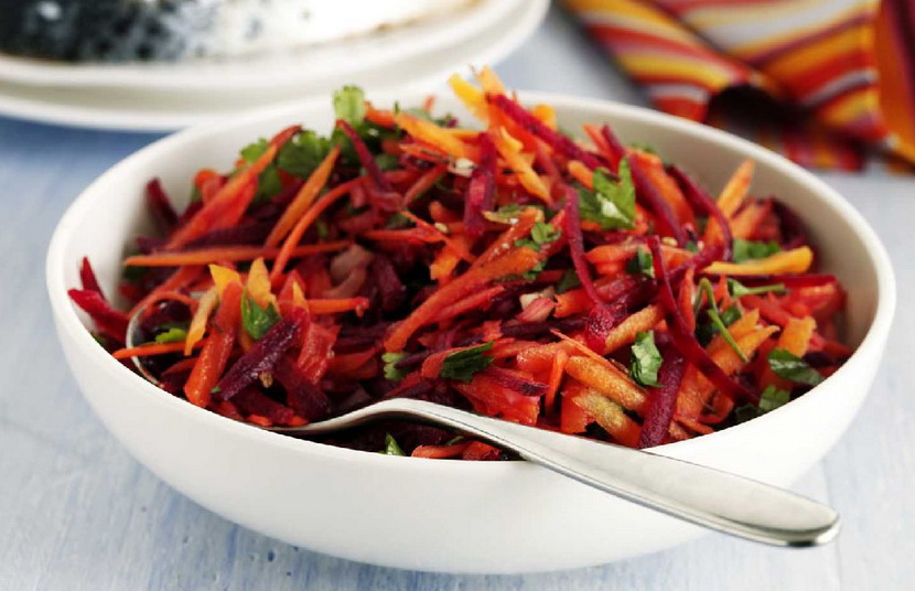 Салат из свеклы и моркови