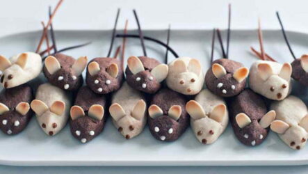 Печенье на Новогодний стол в виде Мышек и Крысок — 6 рецептов с фото