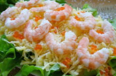 Салат Царский с креветками — 7 рецептов с морепродуками