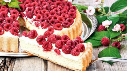 Пирог с малиной — 8 рецептов, как приготовить в домашних условиях