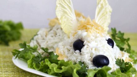 Салат на год Кролика — 7 рецептов, как оформить в виде символа года