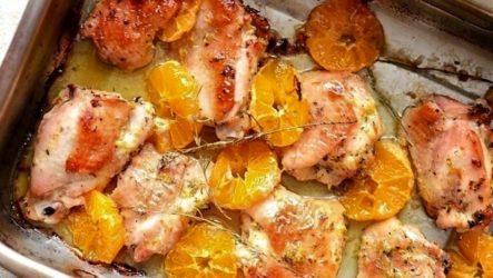 Курица с мандаринами в духовке — 7 праздничных рецептов